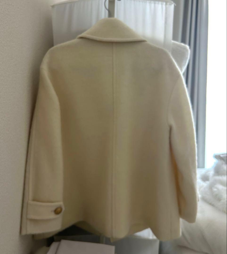 Rirandture シャギーPコート　アイボリー