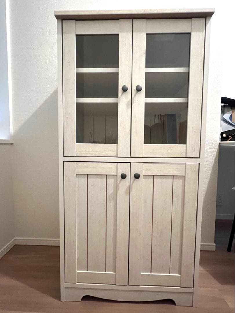 【美品】ニトリ　キャビネット　リズバレー　食器棚