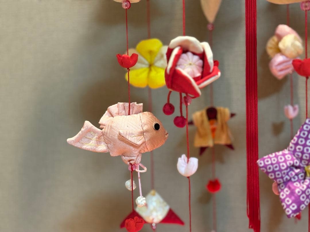 R・オーダー追加分作成中。豪華つるし雛No.177・ひな祭り・桃の節句