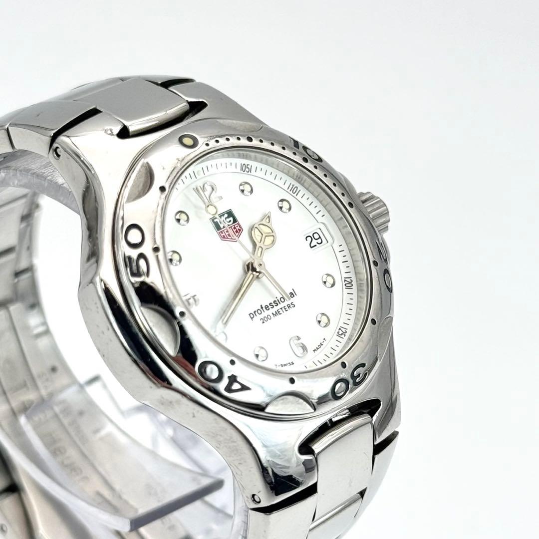 美品✨　タグホイヤー 腕時計 キリウム WL1215 白文字盤　ボーイズ　デイト