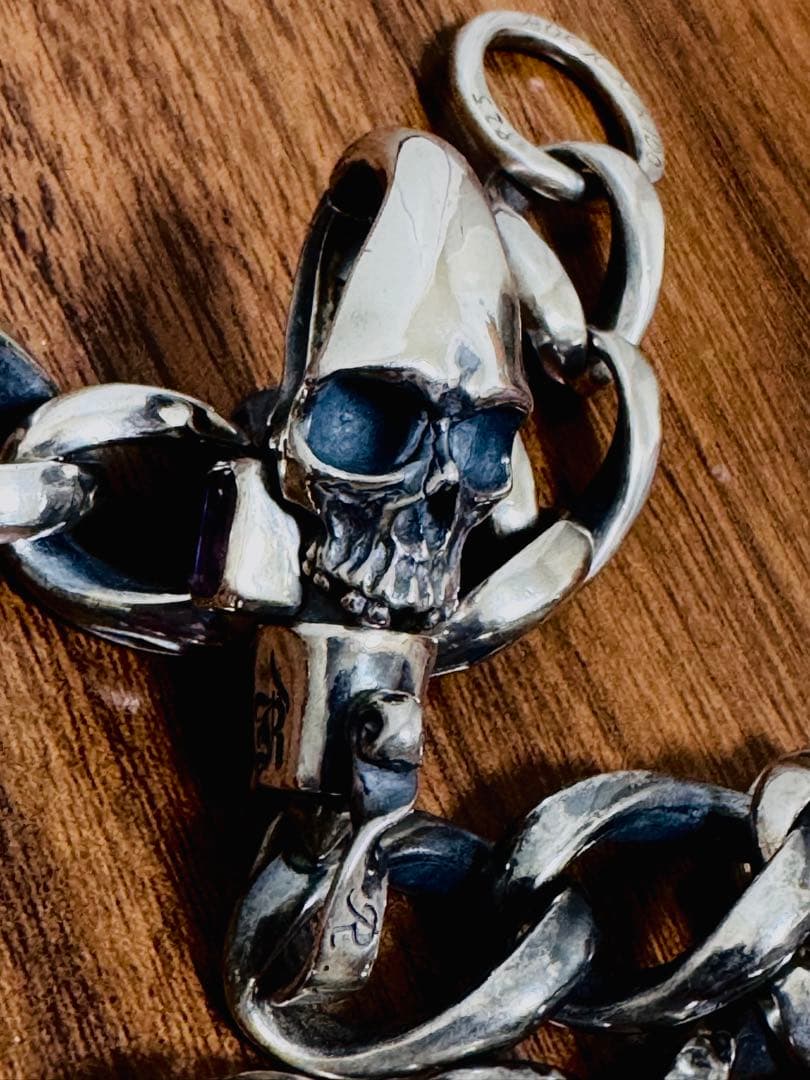 38万円購入　ロックンライド　シルバー925 ウォレットチェーン　アクセサリー