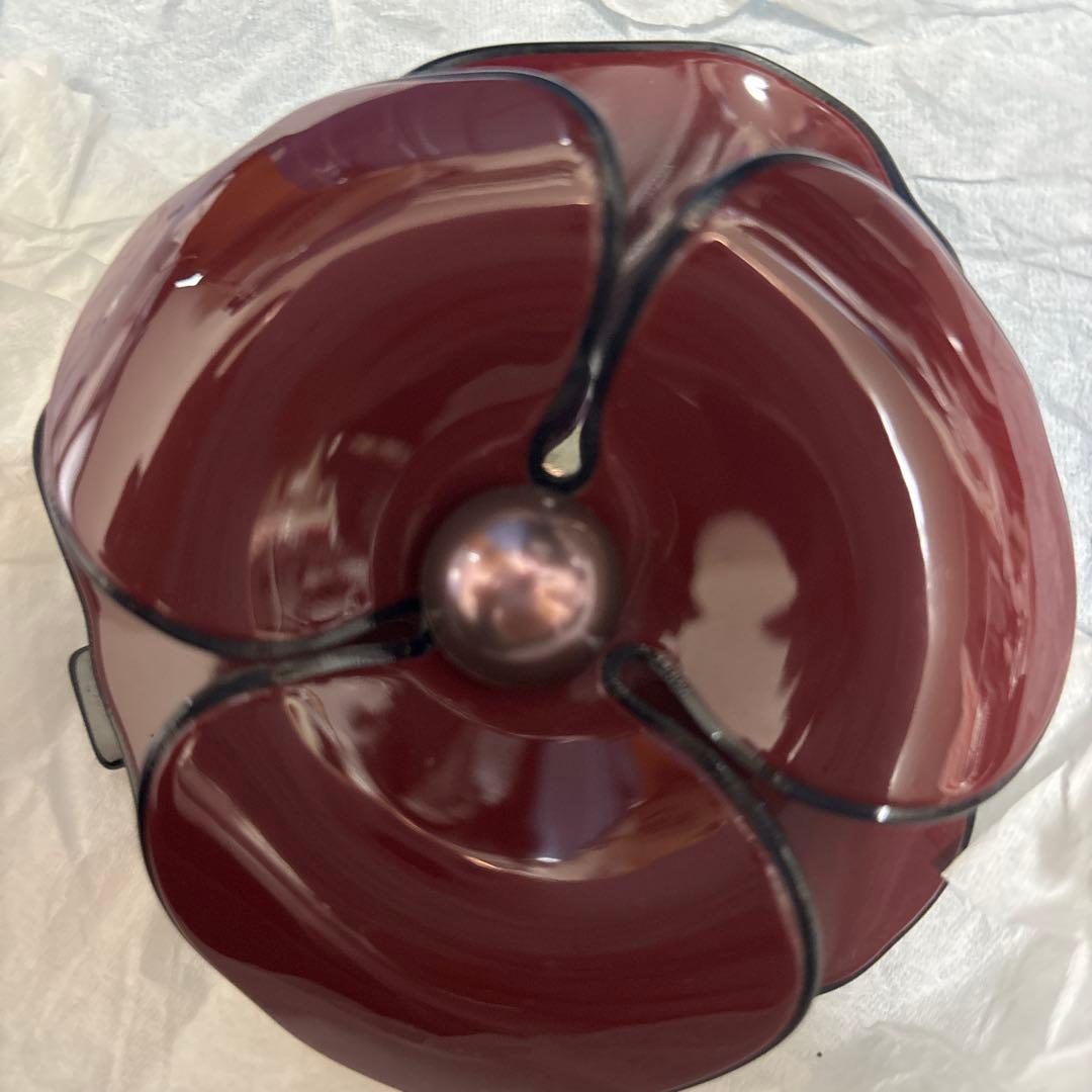 アレクサンドルドゥパリ カメリア バレッタ ボルドー バッグ付き