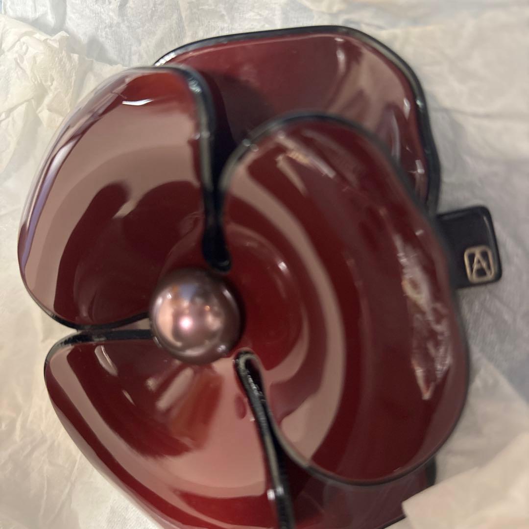 アレクサンドルドゥパリ カメリア バレッタ ボルドー バッグ付き