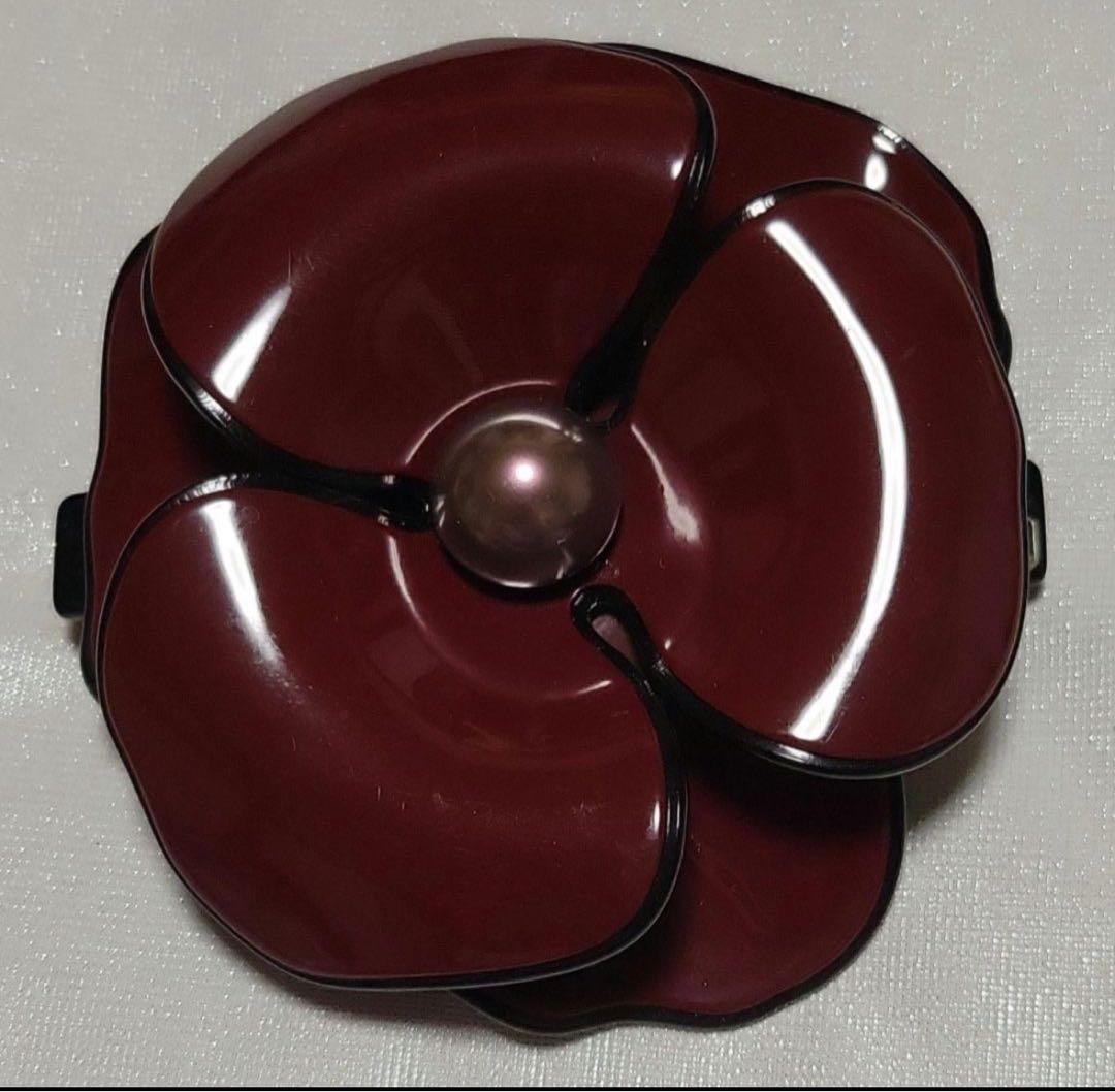 アレクサンドルドゥパリ カメリア バレッタ ボルドー バッグ付き