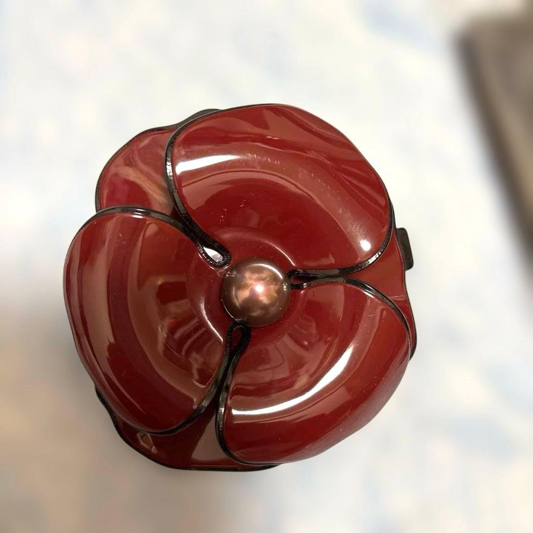 アレクサンドルドゥパリ カメリア バレッタ ボルドー バッグ付き