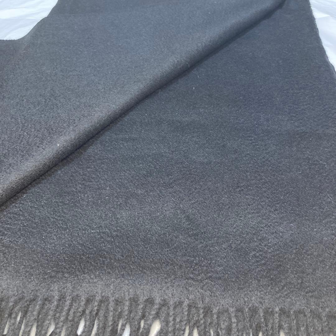 極美品 ジョンストンズ カシミヤ100％ 大判ストール ブラック 国内正規品