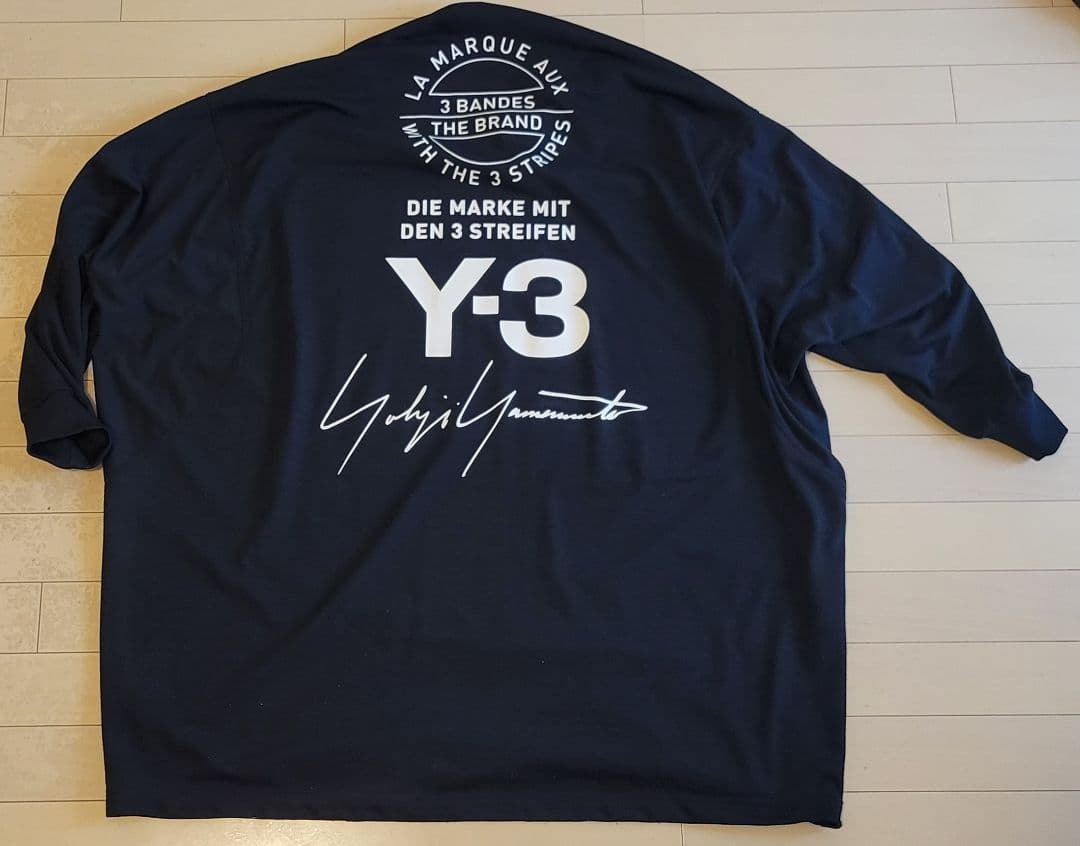 Y3　ロング丈七分袖ニットカットソー