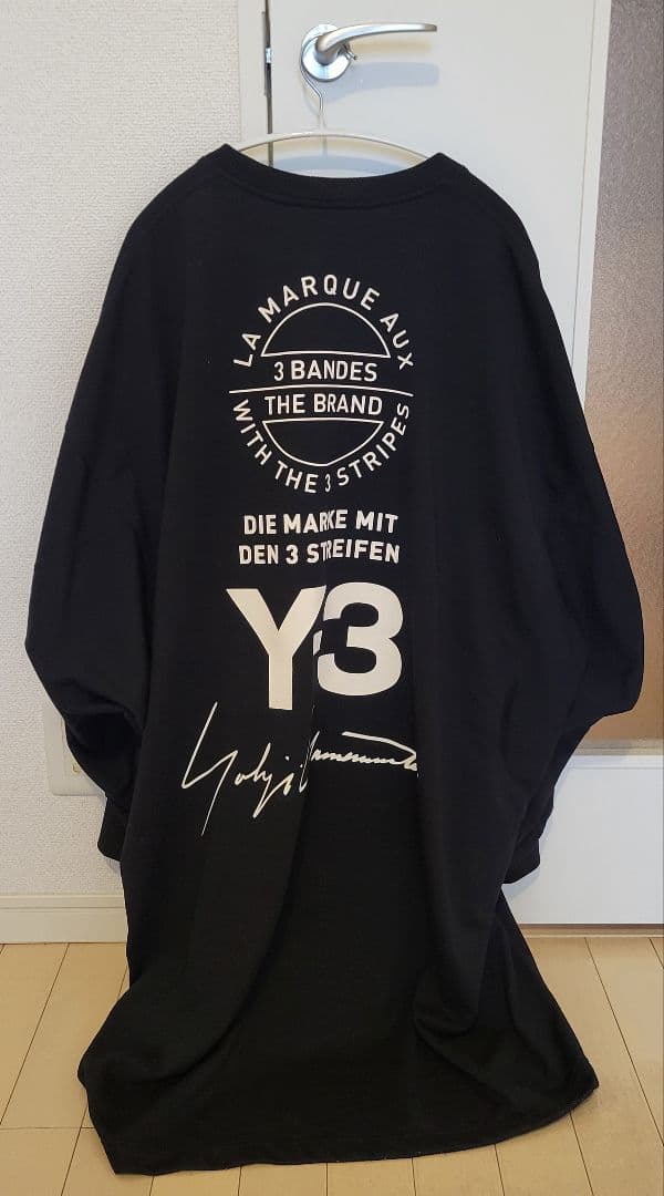 Y3　ロング丈七分袖ニットカットソー