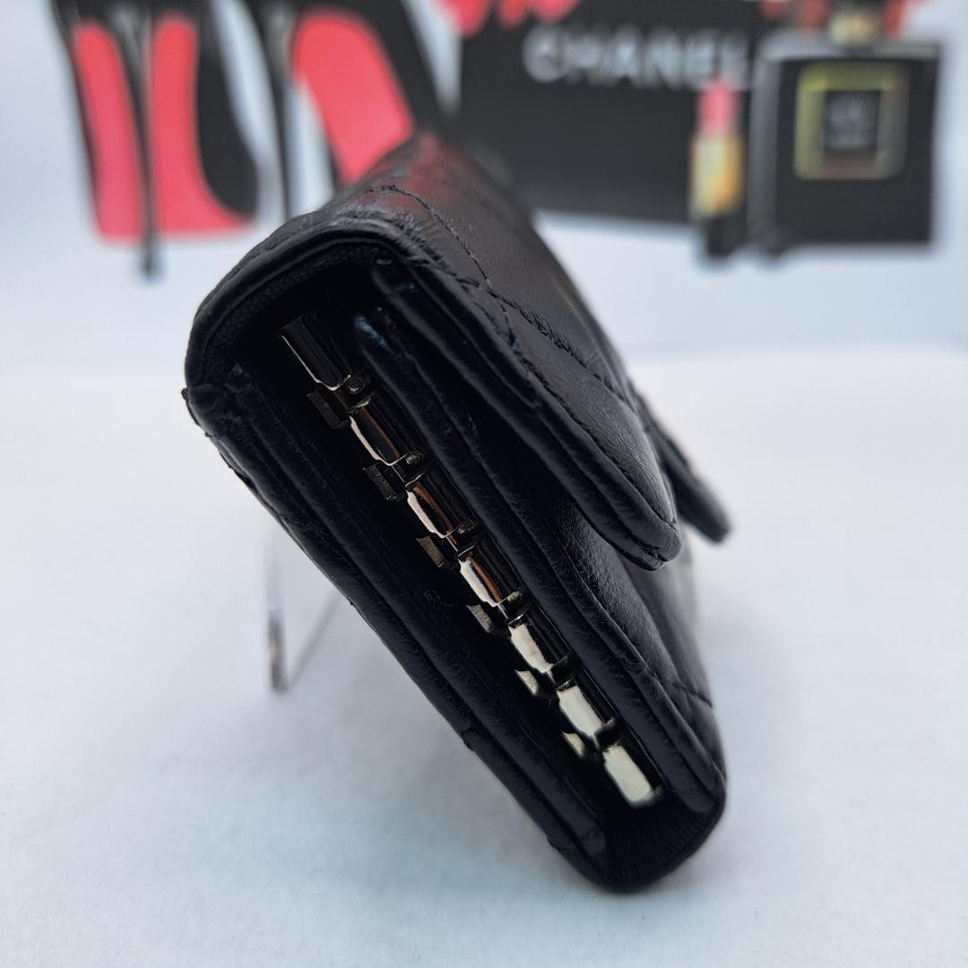 CHANEL　マトラッセ　キーケース　ブラック 　ラムスキン