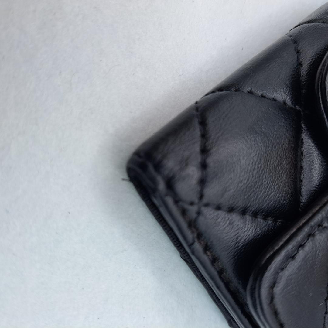 CHANEL　マトラッセ　キーケース　ブラック 　ラムスキン