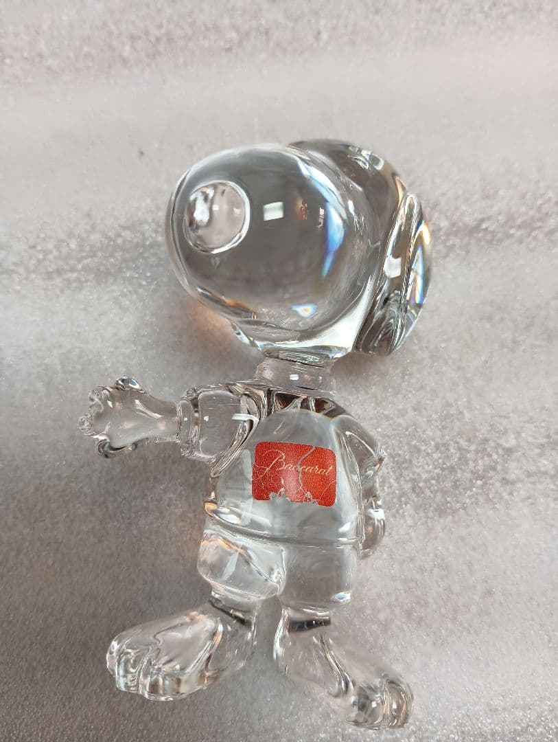 バカラ　ガラス　スヌーピー