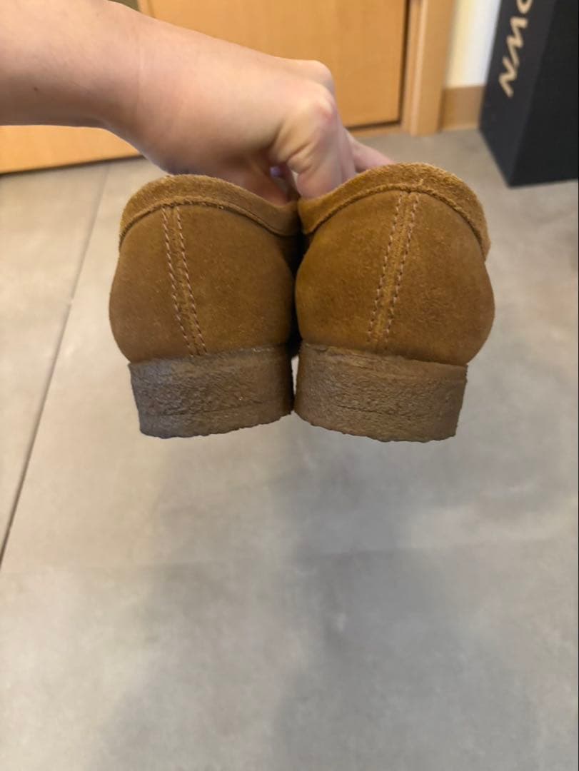 CLARKS スエード ブラウン ローファー UK 7 1/2