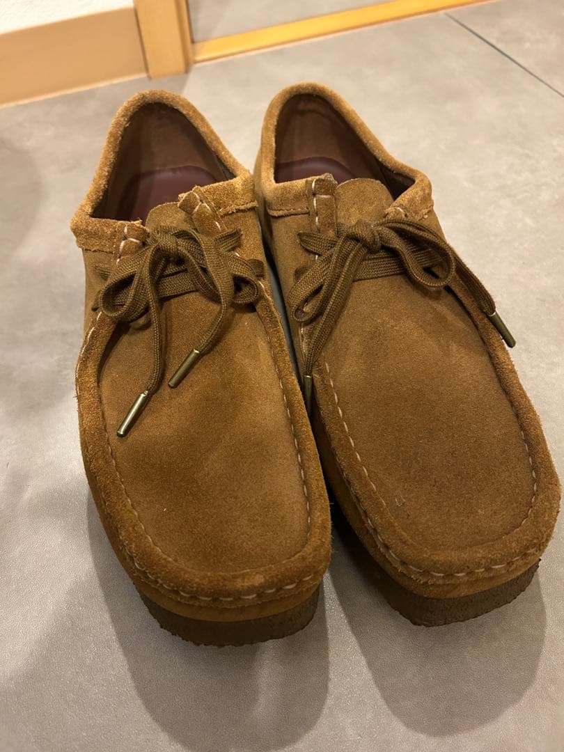 CLARKS スエード ブラウン ローファー UK 7 1/2