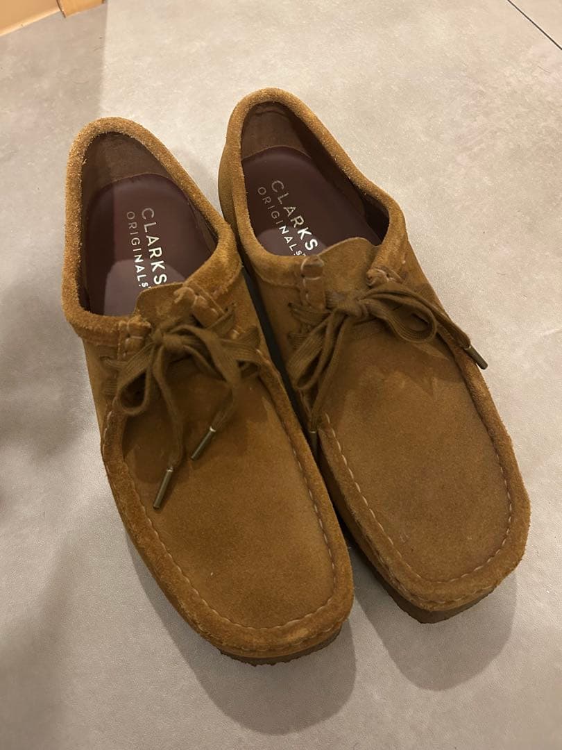 CLARKS スエード ブラウン ローファー UK 7 1/2