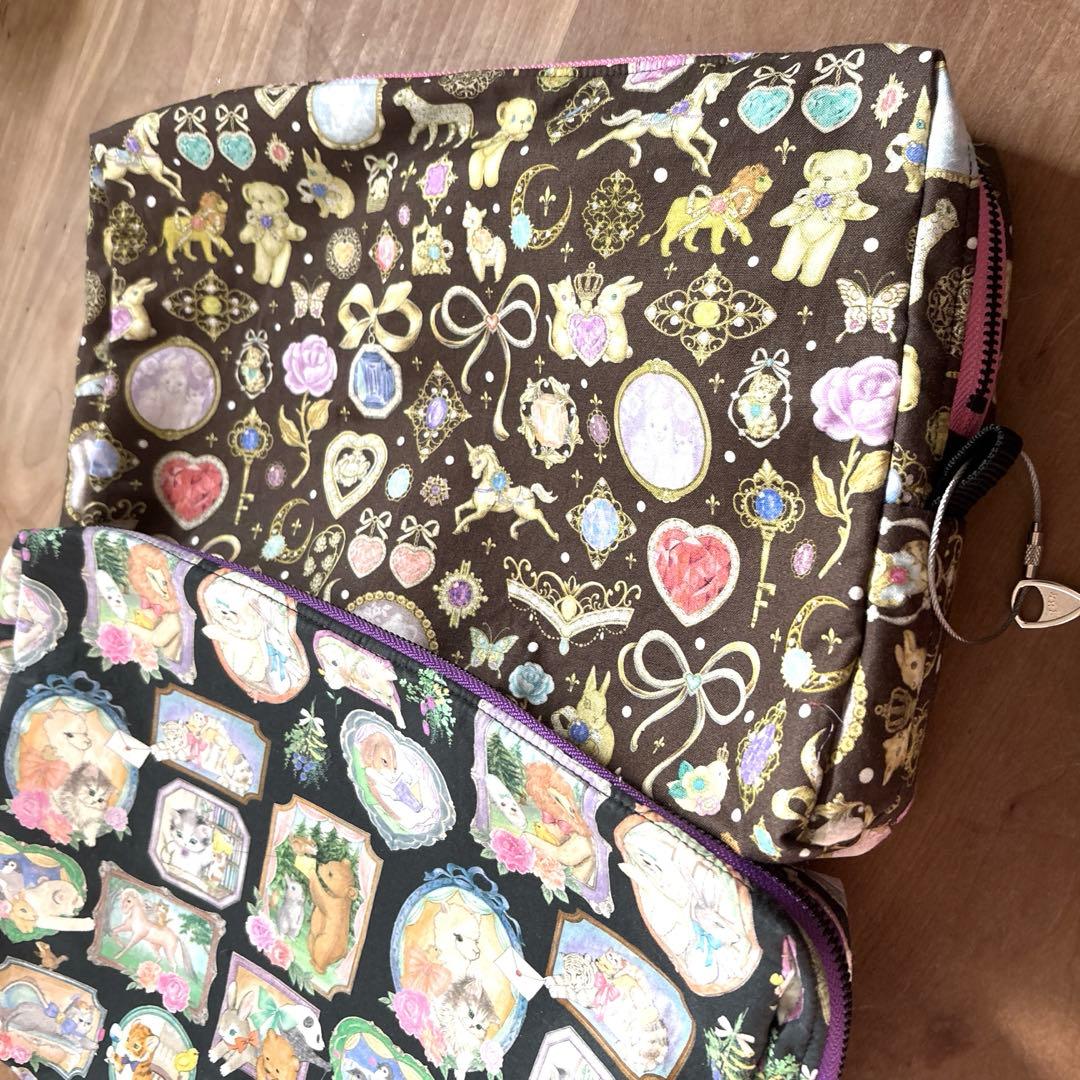 １０１様オーダーページ♡ユキエモン♡チェリッシュ♡ドレスアップ♡A4ポーチ