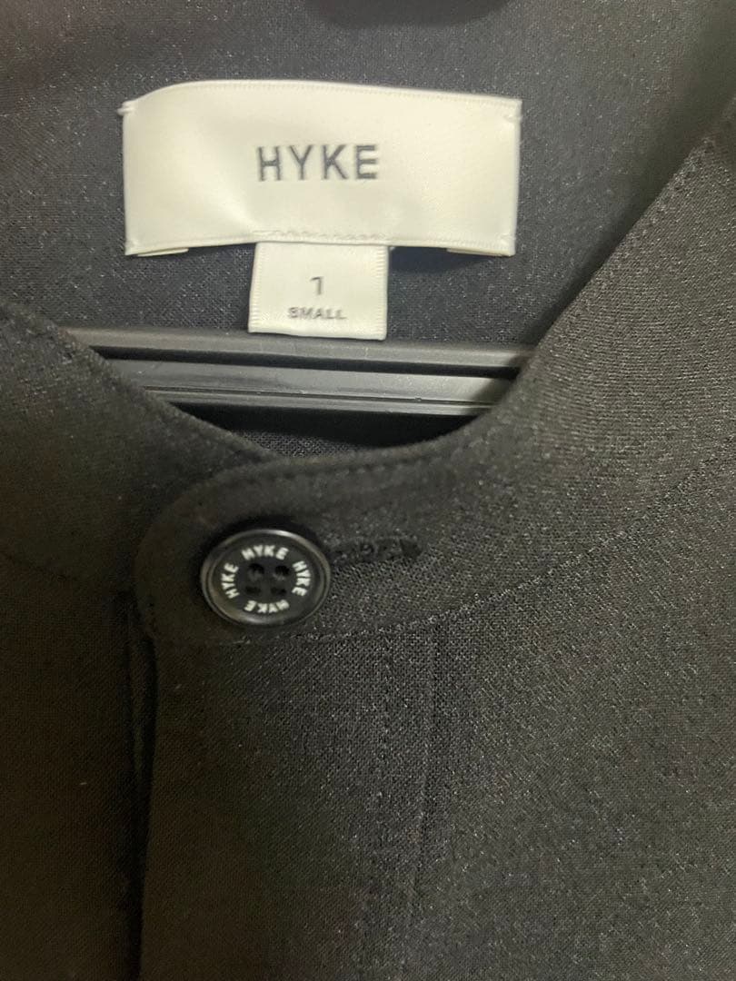 HYKE ハイク シャツロングワンピース ブラックsize 1