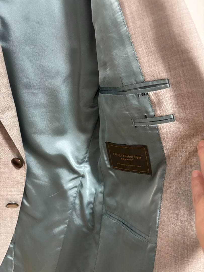 【本日限り】オーダースーツ　ベージュ　ロロピアーナ