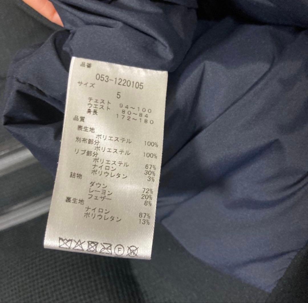 ★パーリーゲイツ★ダウンジャケット68 ゴルフ サイズ5 濃紺 美品