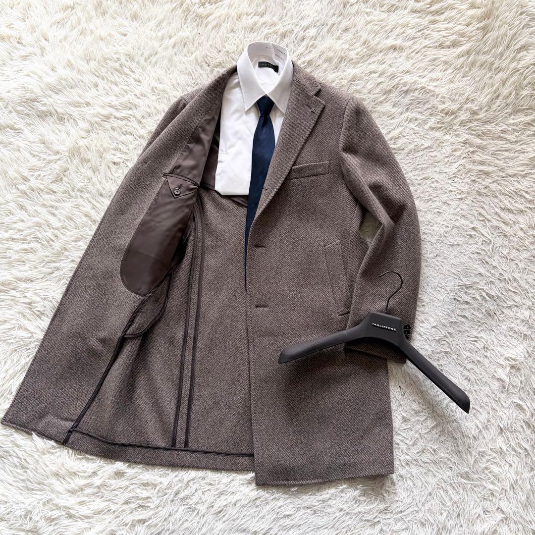 <24AW 極美品>TAGLIATORE カシミヤウール チェスターコート 44
