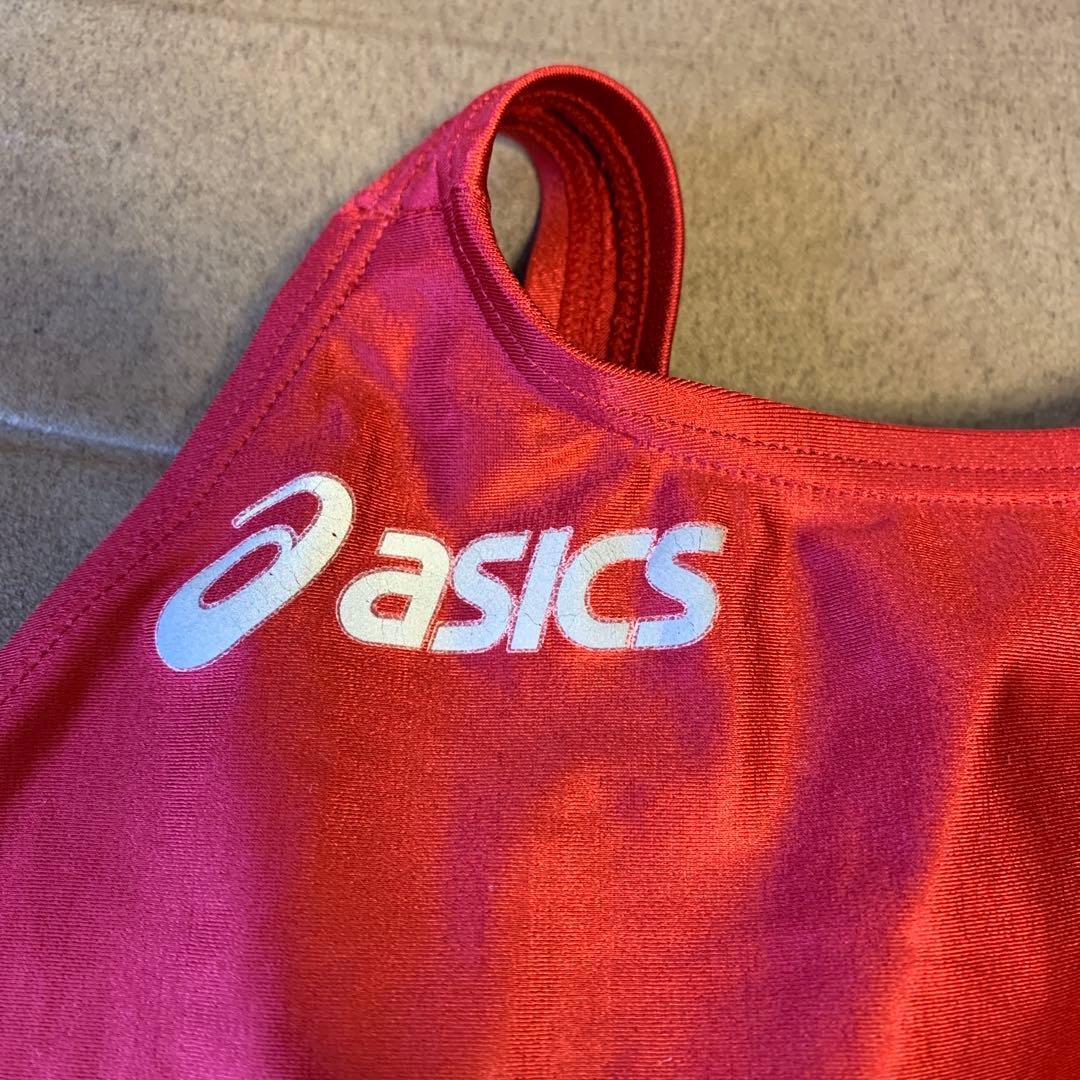 asics 競泳用水着 ALS419 Lサイズ エンジ
