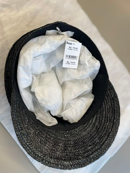 新品未使用★Reneブローシャー掲載ハット★ブラック★キャスケット