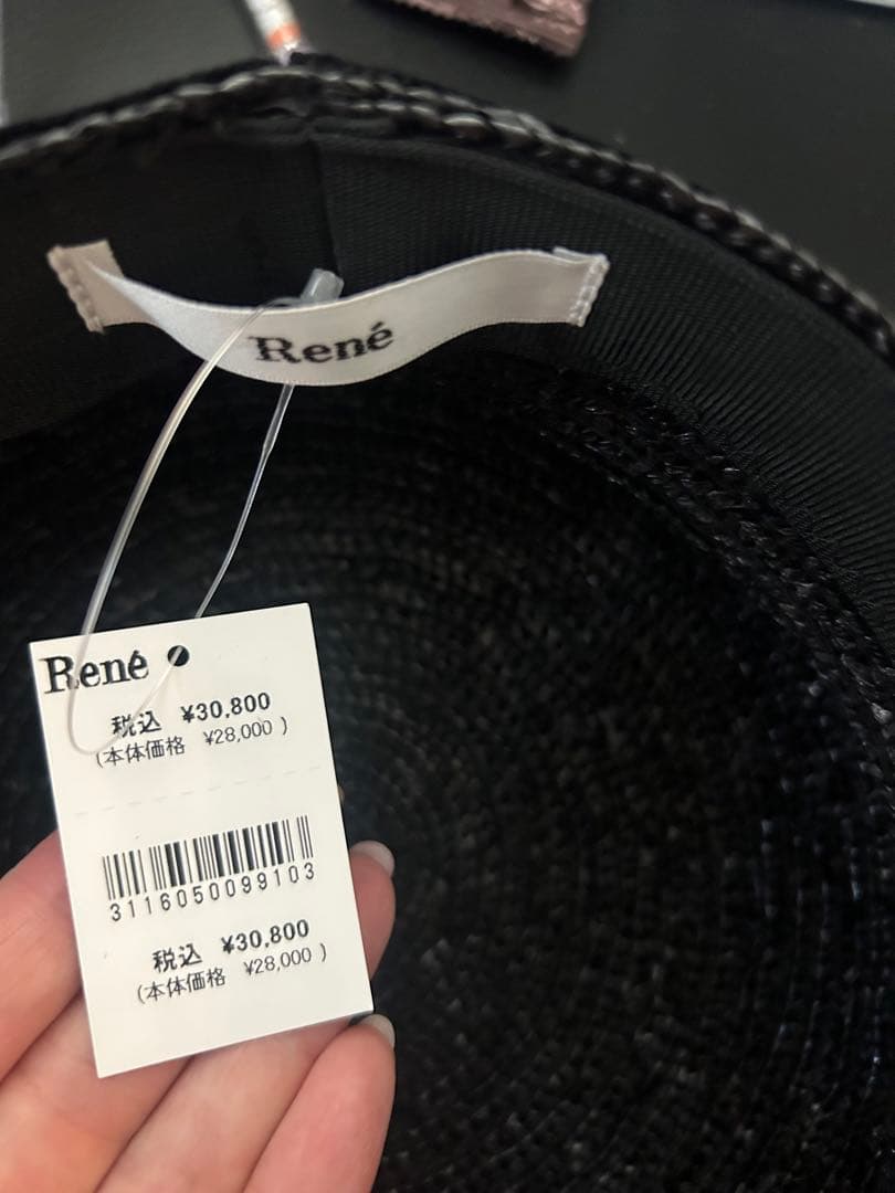 新品未使用★Reneブローシャー掲載ハット★ブラック★キャスケット