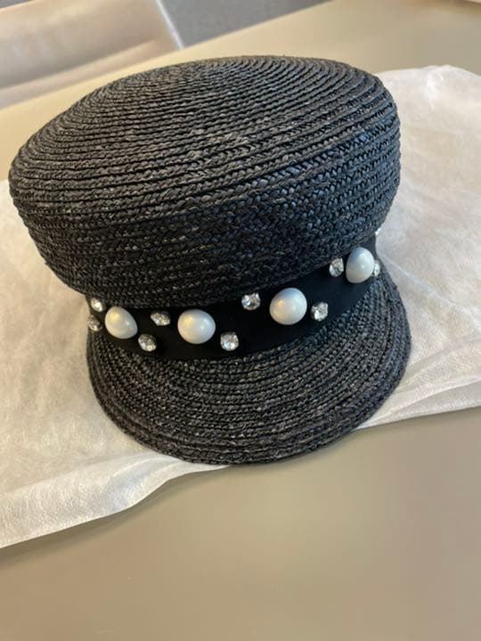 新品未使用★Reneブローシャー掲載ハット★ブラック★キャスケット