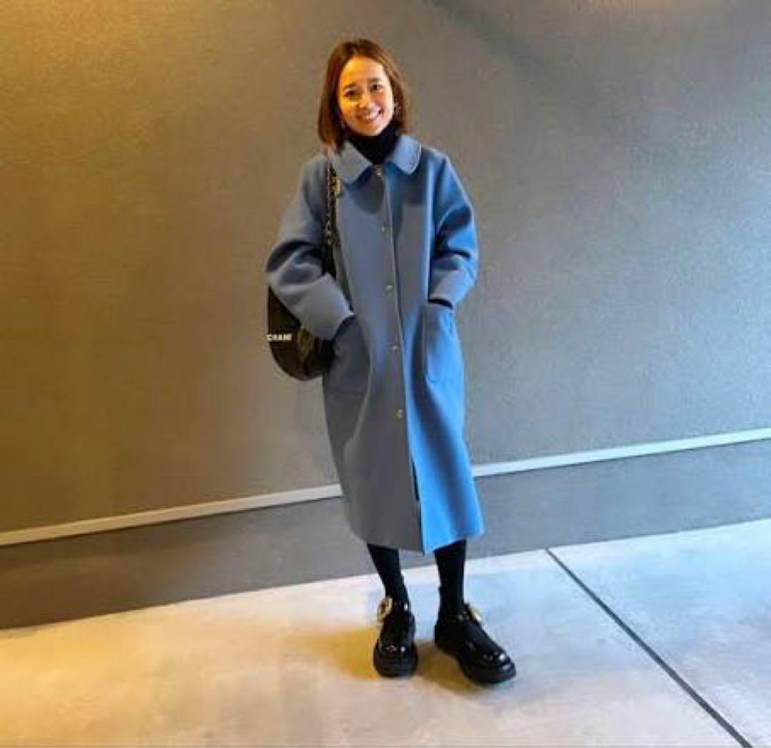 mayuuki　yori バイカラー　ロングコート　36