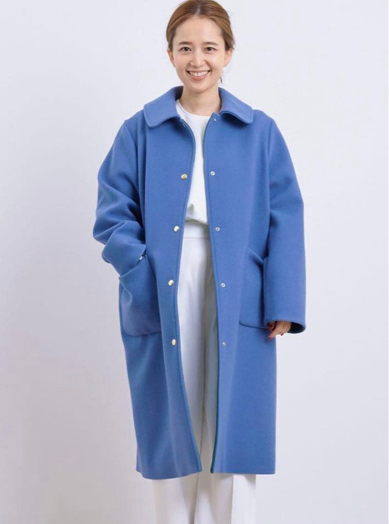 mayuuki　yori バイカラー　ロングコート　36