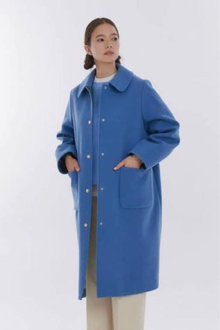 mayuuki　yori バイカラー　ロングコート　36