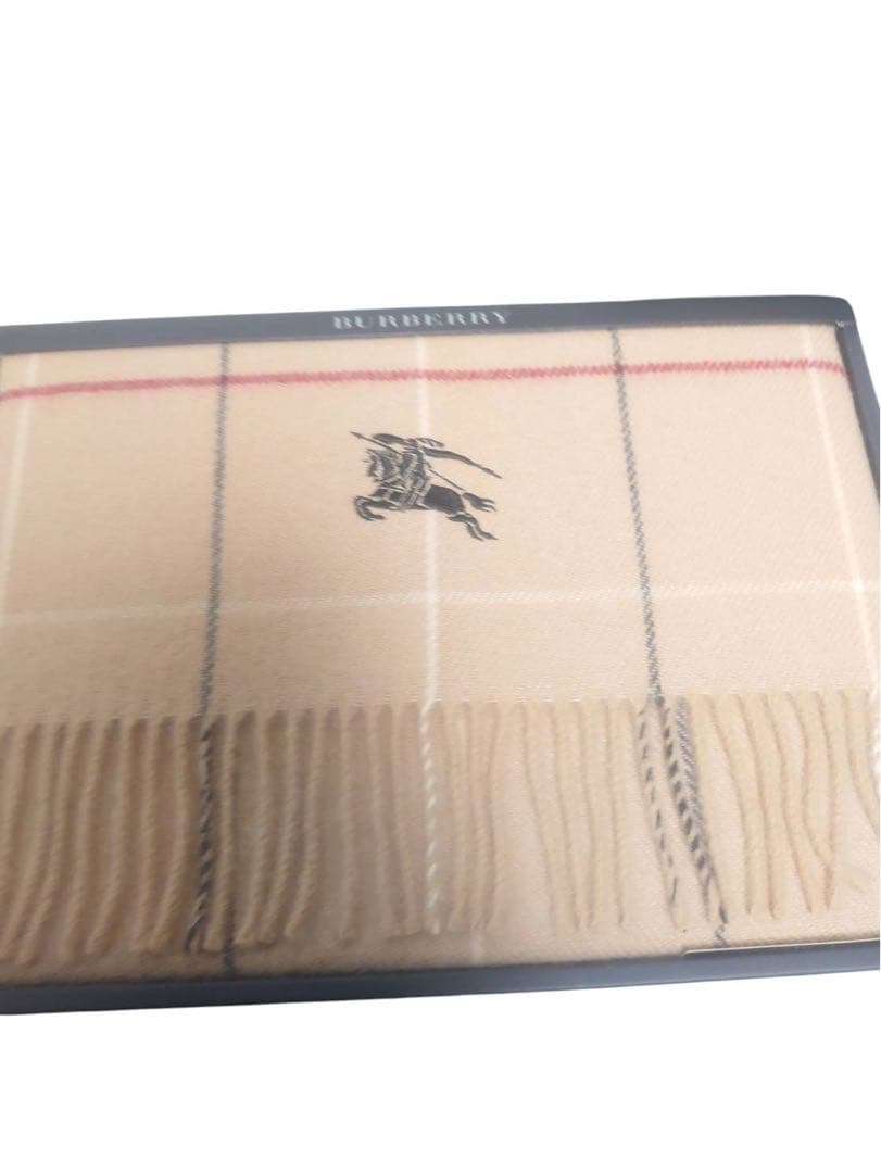 BURBERRY ひざ掛け 65cm x 120cm ウール100%