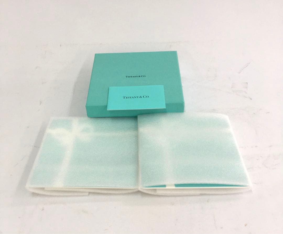 Tiffany リボンデザイン　2枚　ティファニーブルー　ケーキ皿　角皿