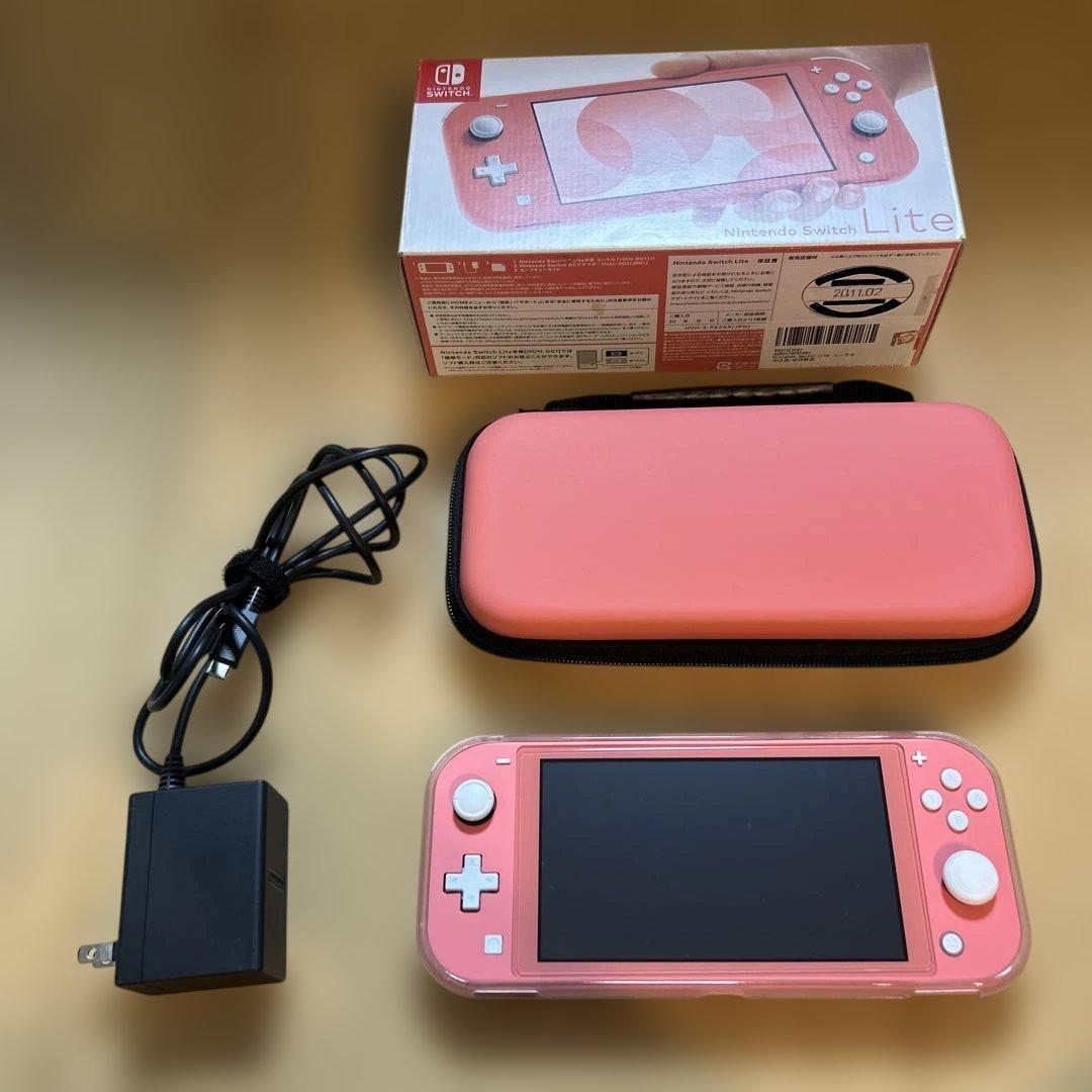 Nintendo Switch Lite コーラルピンク本体 付属品付き