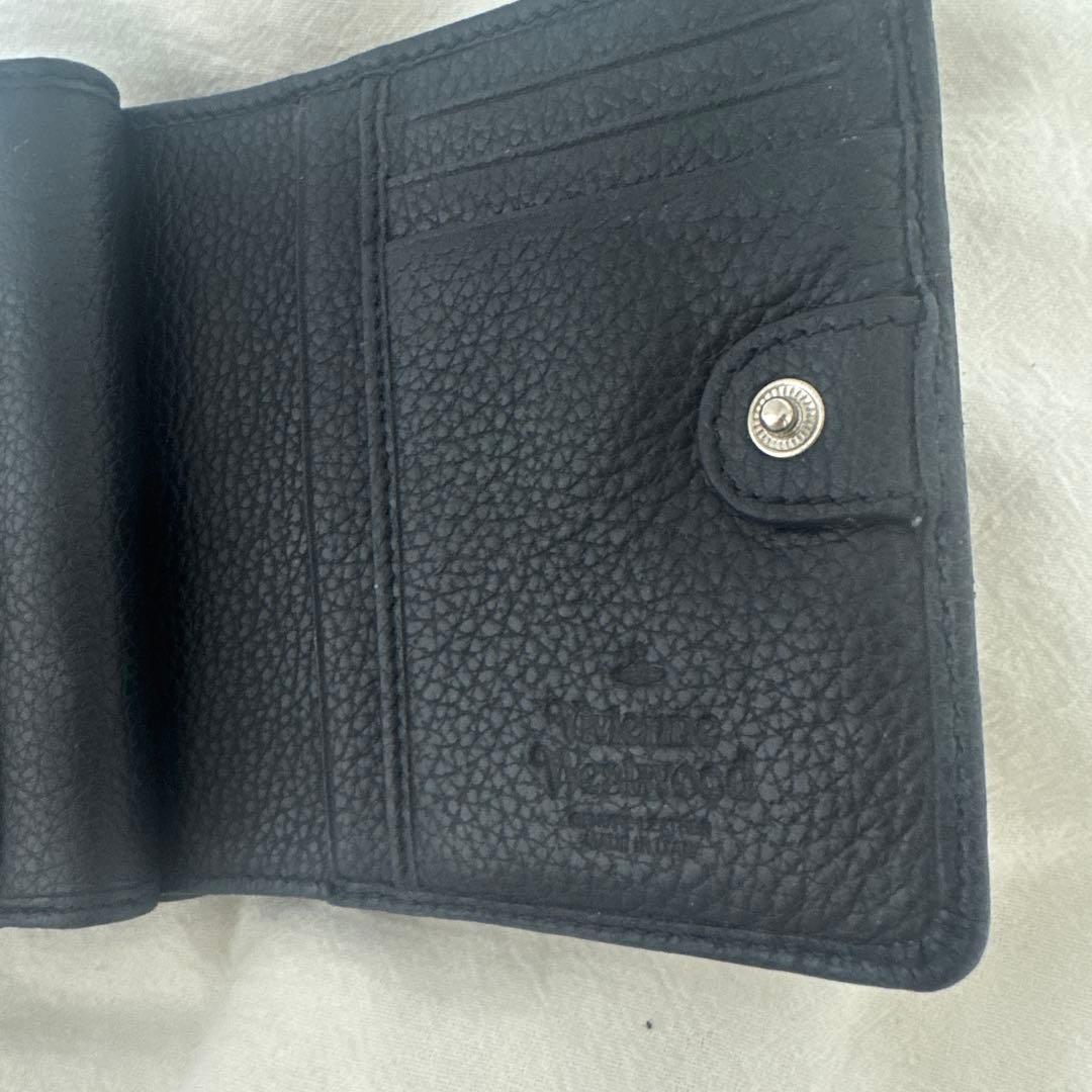 正規品 Vivienne Westwood ブラック 二つ折り財布
