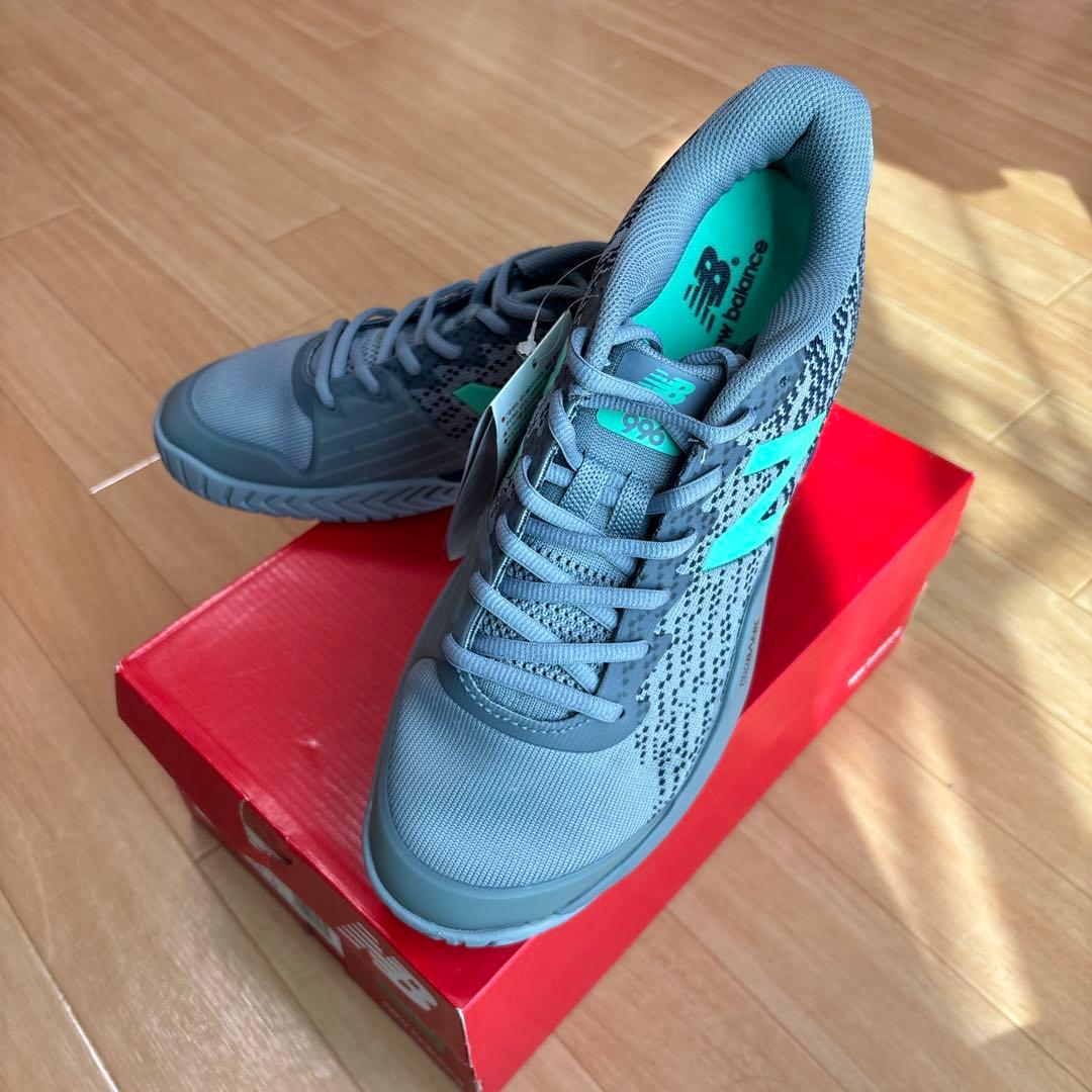 New Balance テニスシューズ 新品未使用 グレー/ミント