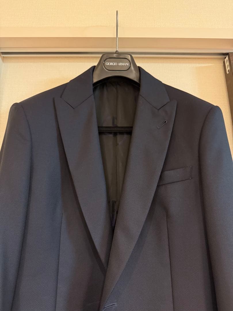 良品！ジョルジオアルマーニ SOHO 濃紺スーツ48