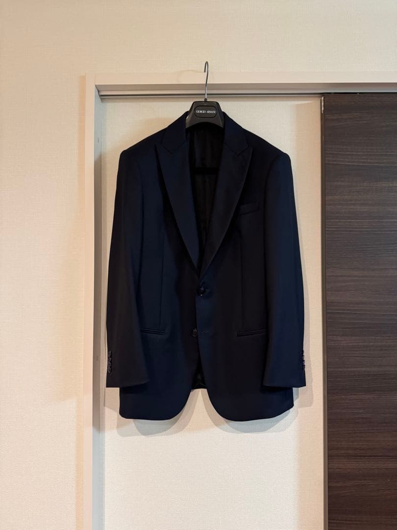 良品！ジョルジオアルマーニ SOHO 濃紺スーツ48