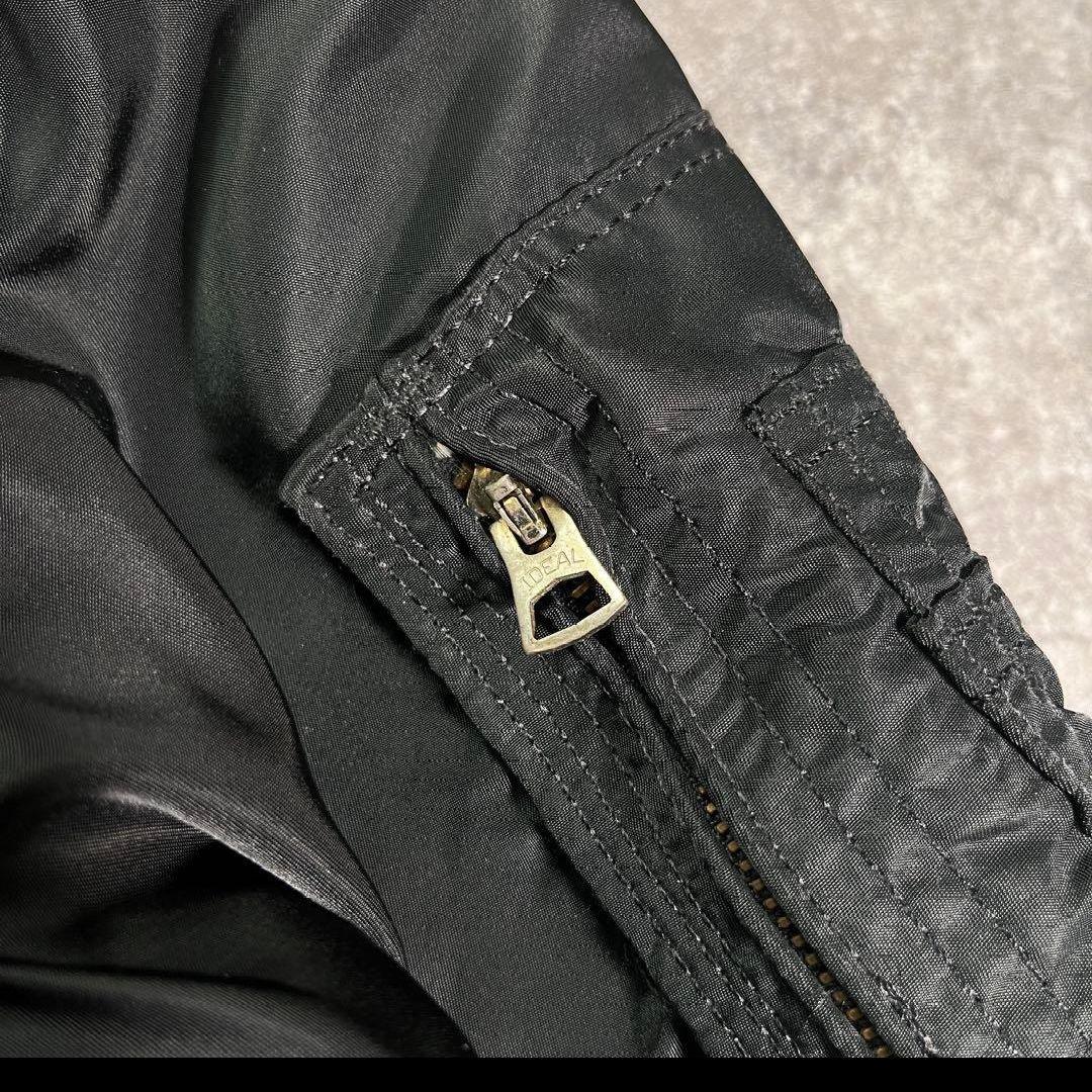 90sアルファブラック MA-1 フライトジャケットMsize