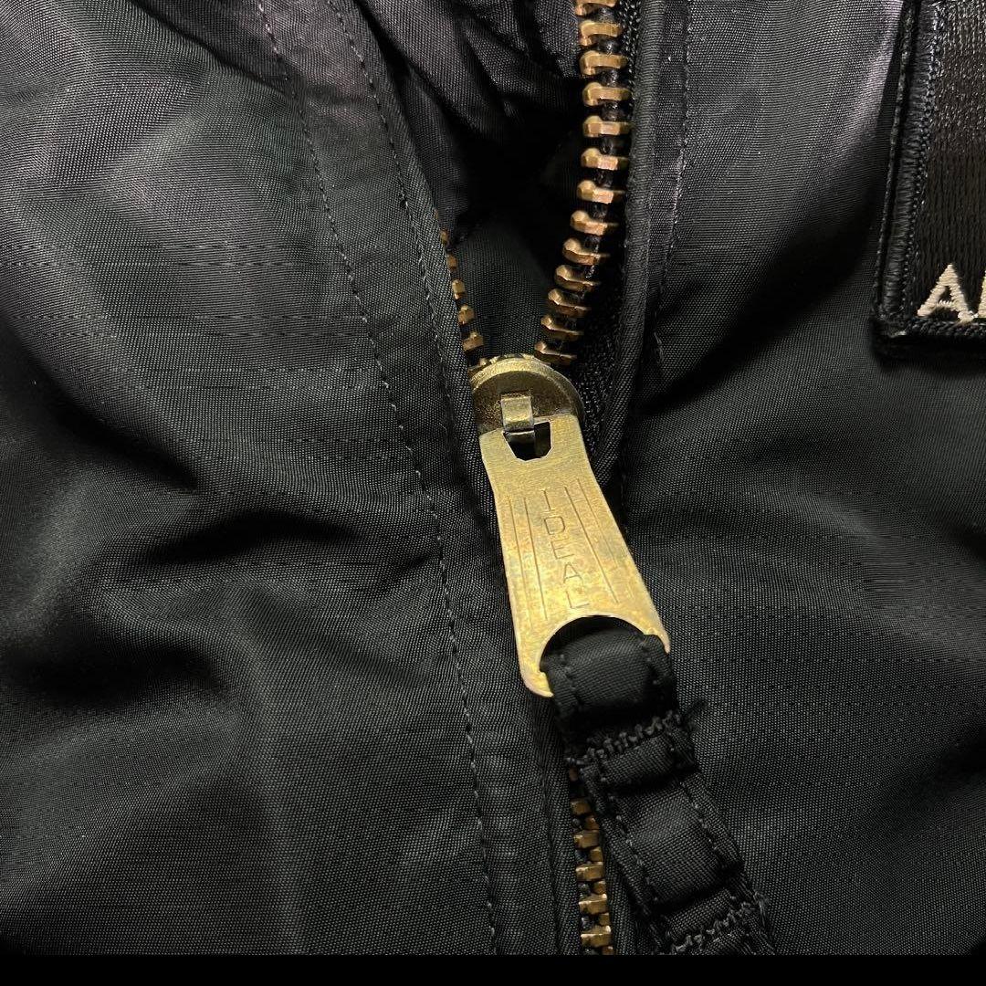 90sアルファブラック MA-1 フライトジャケットMsize