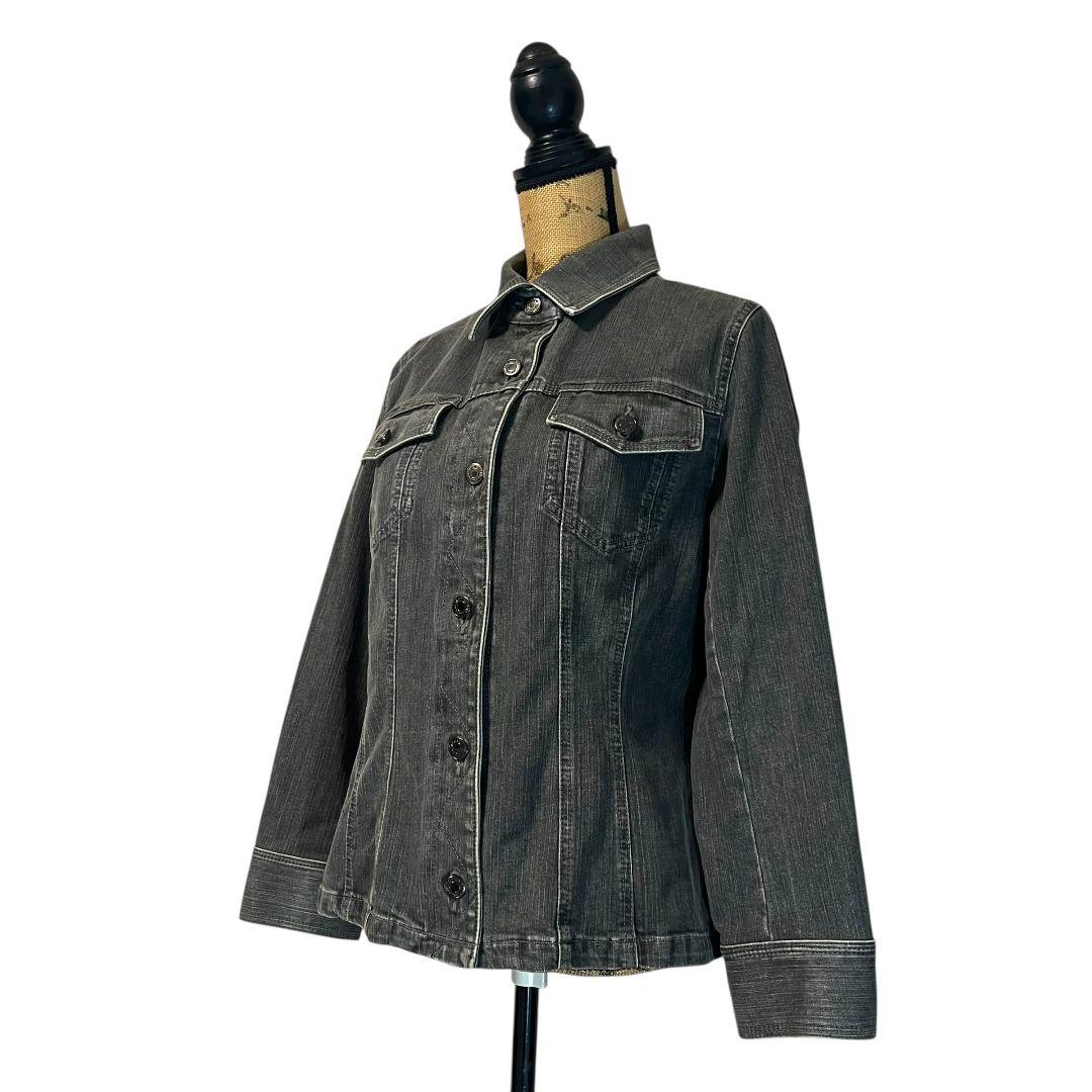 【大きいサイズ】【48】23区 ストレッチ デニムジャケット レディース