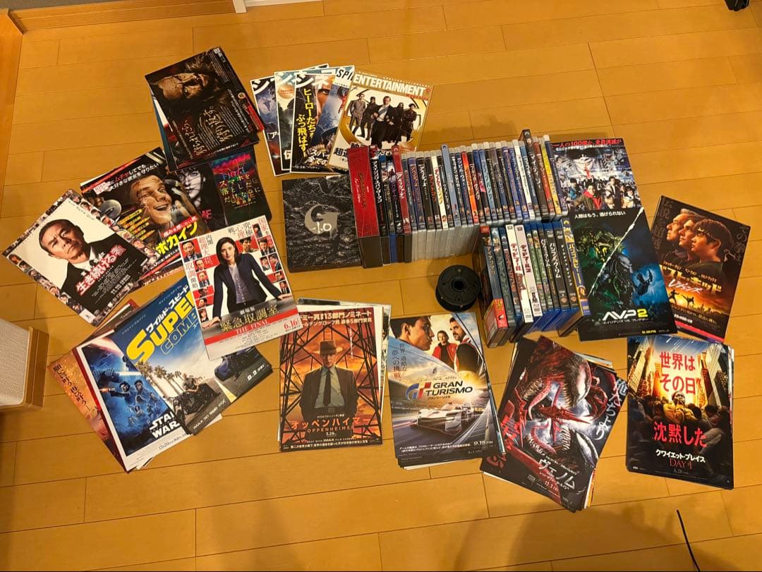 映画DVD41枚　マーベル〜ゴジラ➖1.0と劇場チラシ120枚のセット