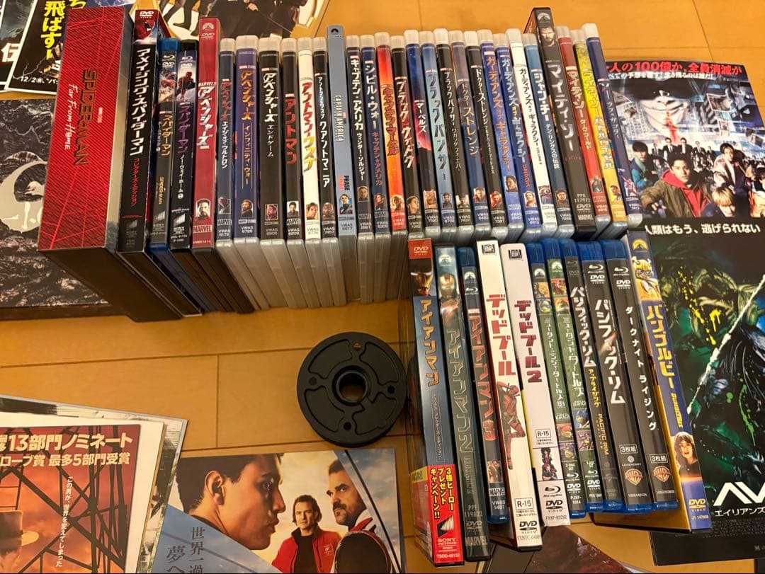 映画DVD41枚　マーベル〜ゴジラ➖1.0と劇場チラシ120枚のセット