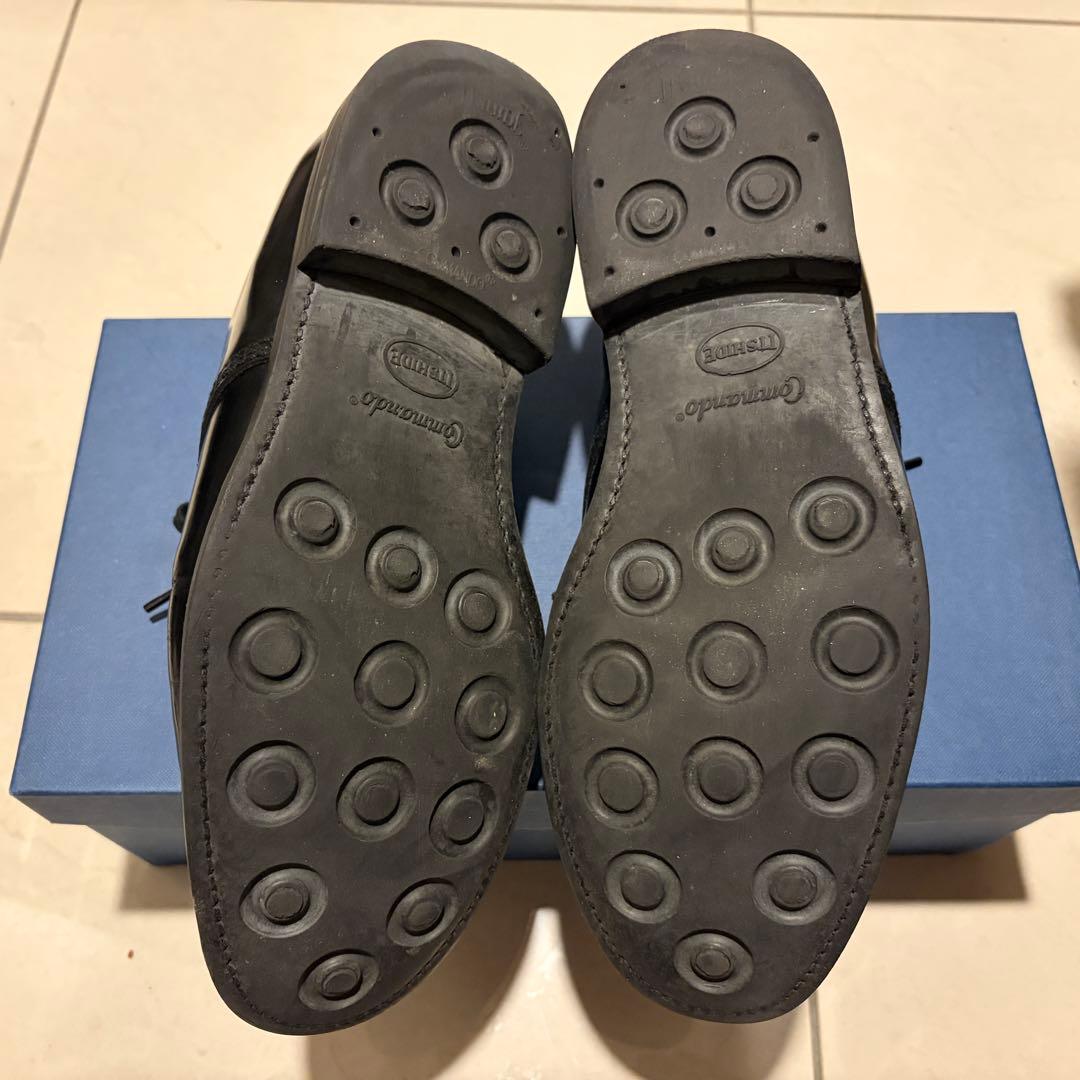 サンダース ミリタリー オフィサー プレーントゥ レザー シューズ