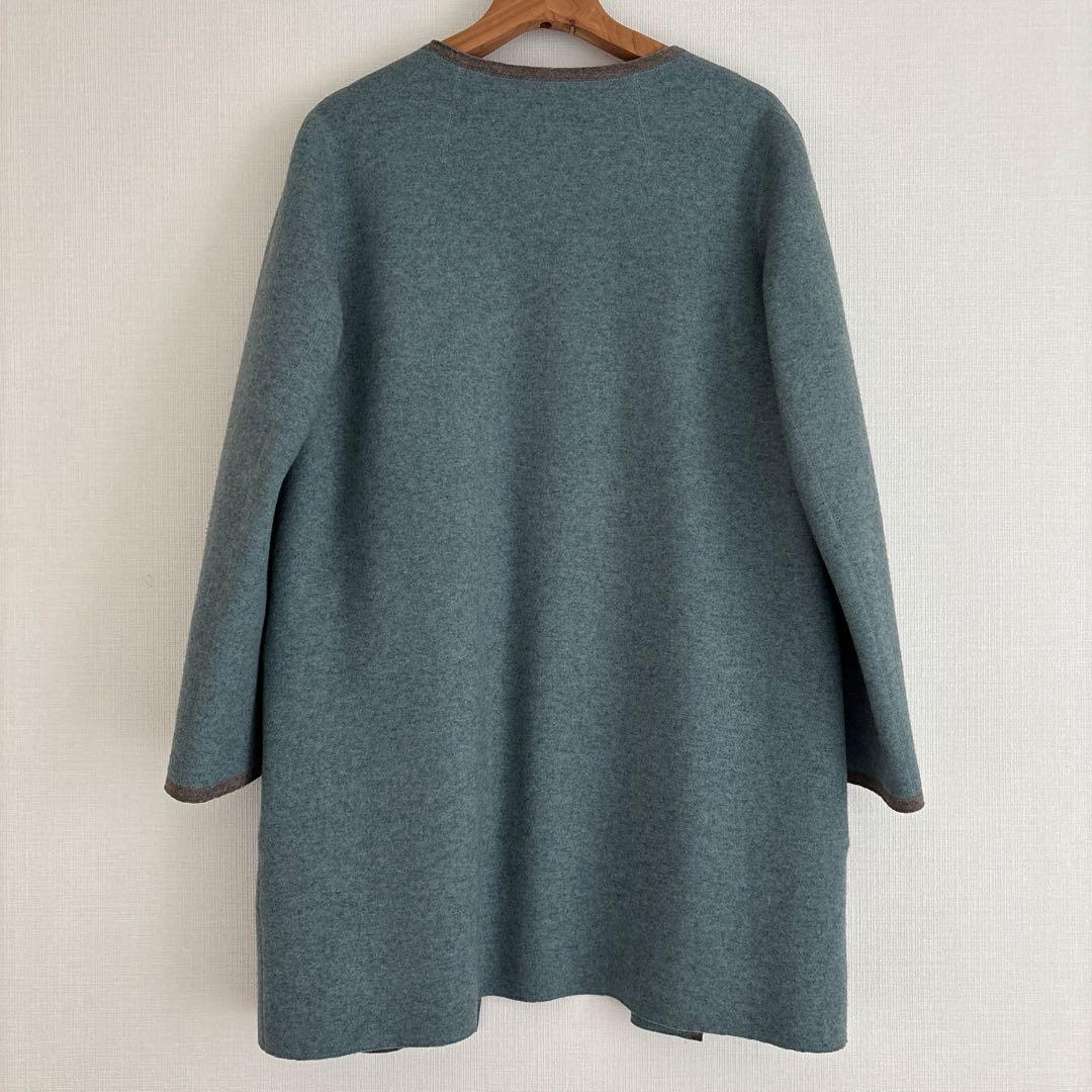 色と形が美しい　工場十貨店　BASIETA リバーシブルコート