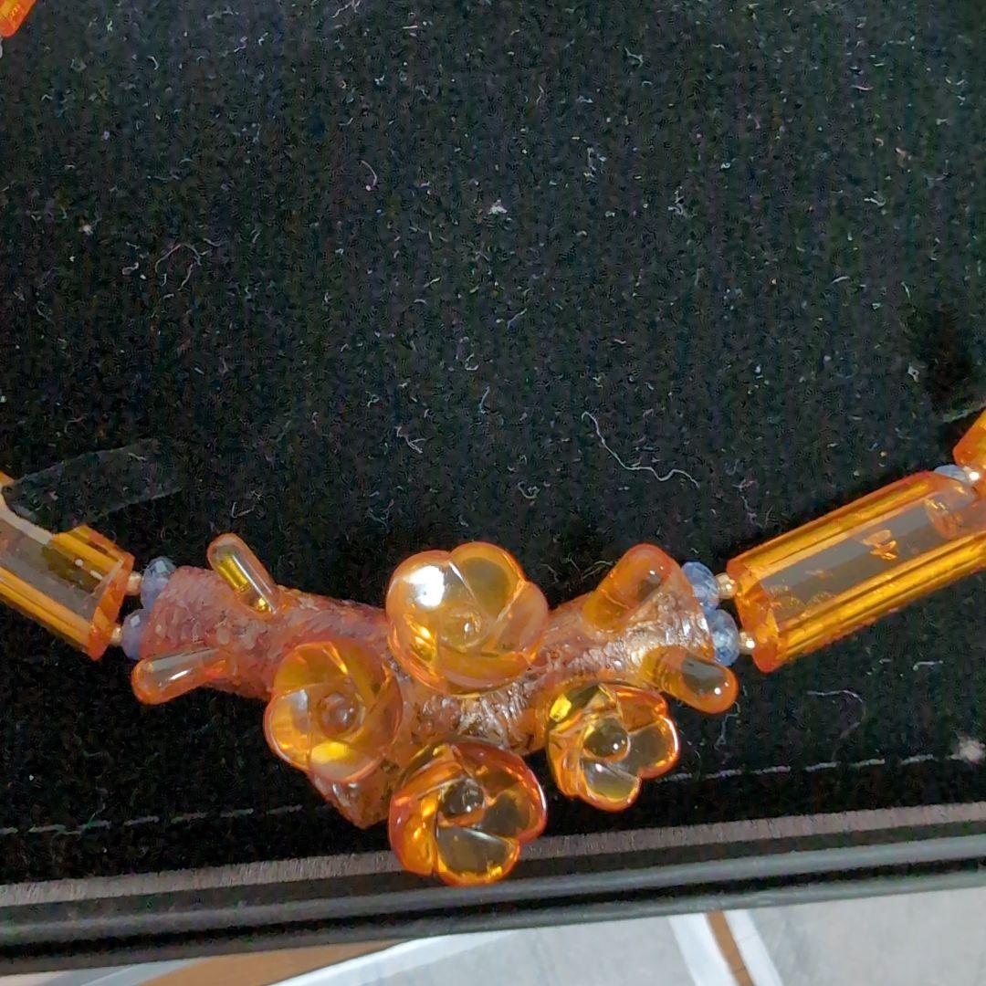 ✰限定お値下げ❗️❣K18 琥珀ペンダントToP K18 琥珀ネックレス