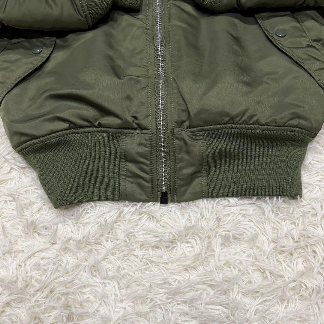 1866　アルファインダストリーズ　MA-1フライトジャケット　M　カーキ