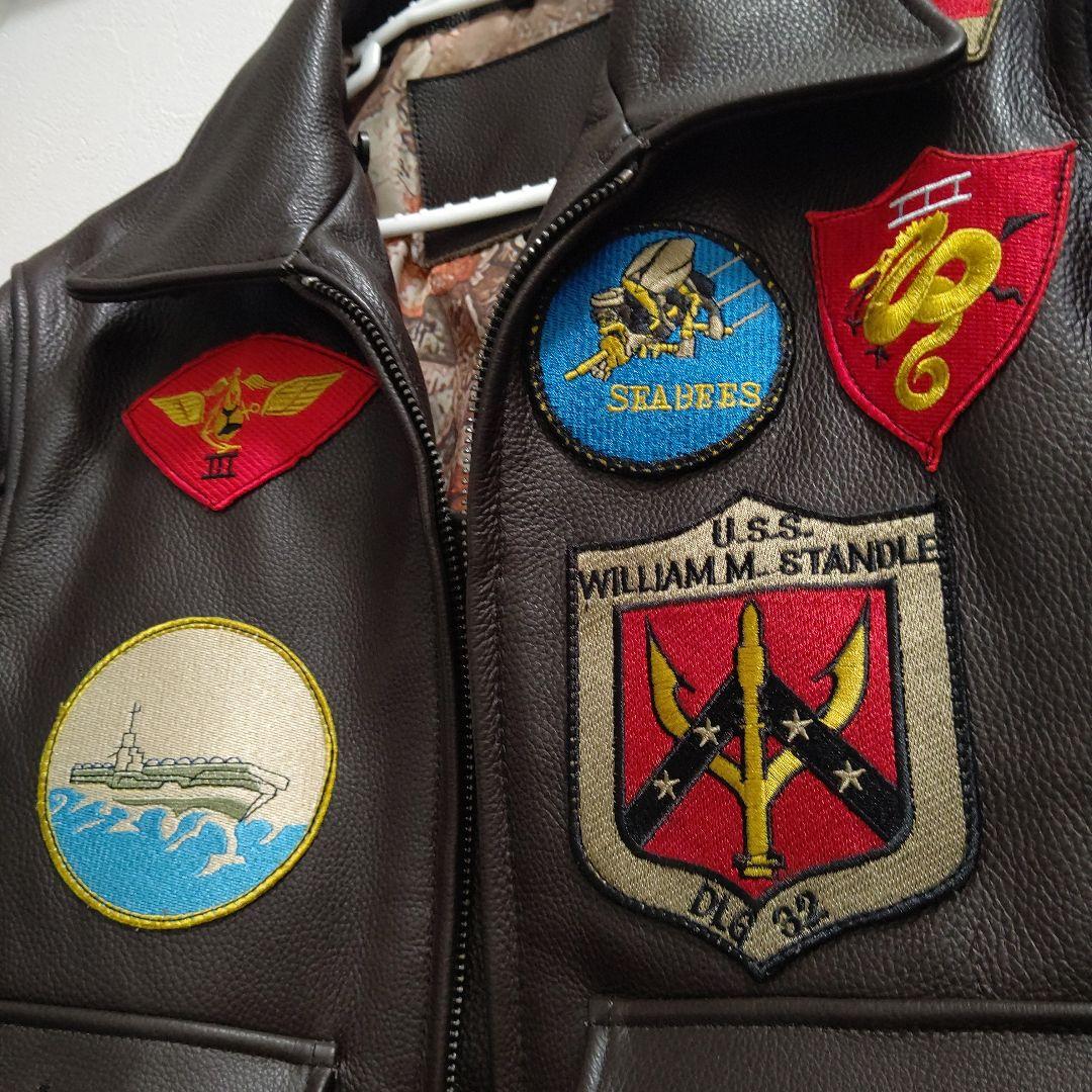 トップガンモデル A-2 フライトジャケット ブラウン