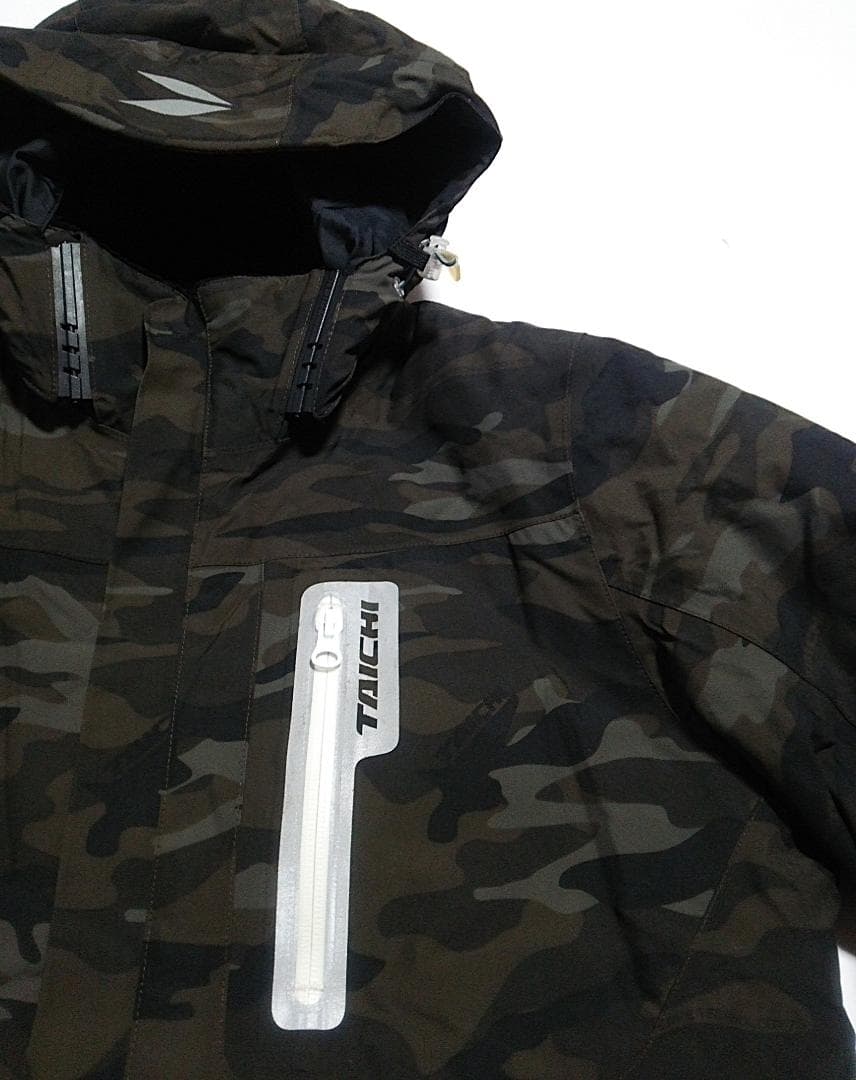 美品 RSタイチ 肩・肘・背中プロテクター付 モトレックウインタージャケット L