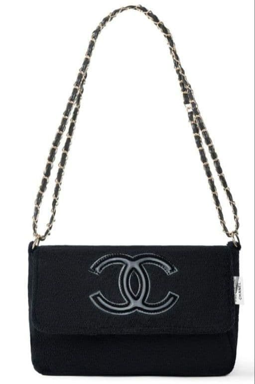 新品★CHANEL★ 海外限定ノベルティ★ショルダーバッグ 黒✕CC黒マーク