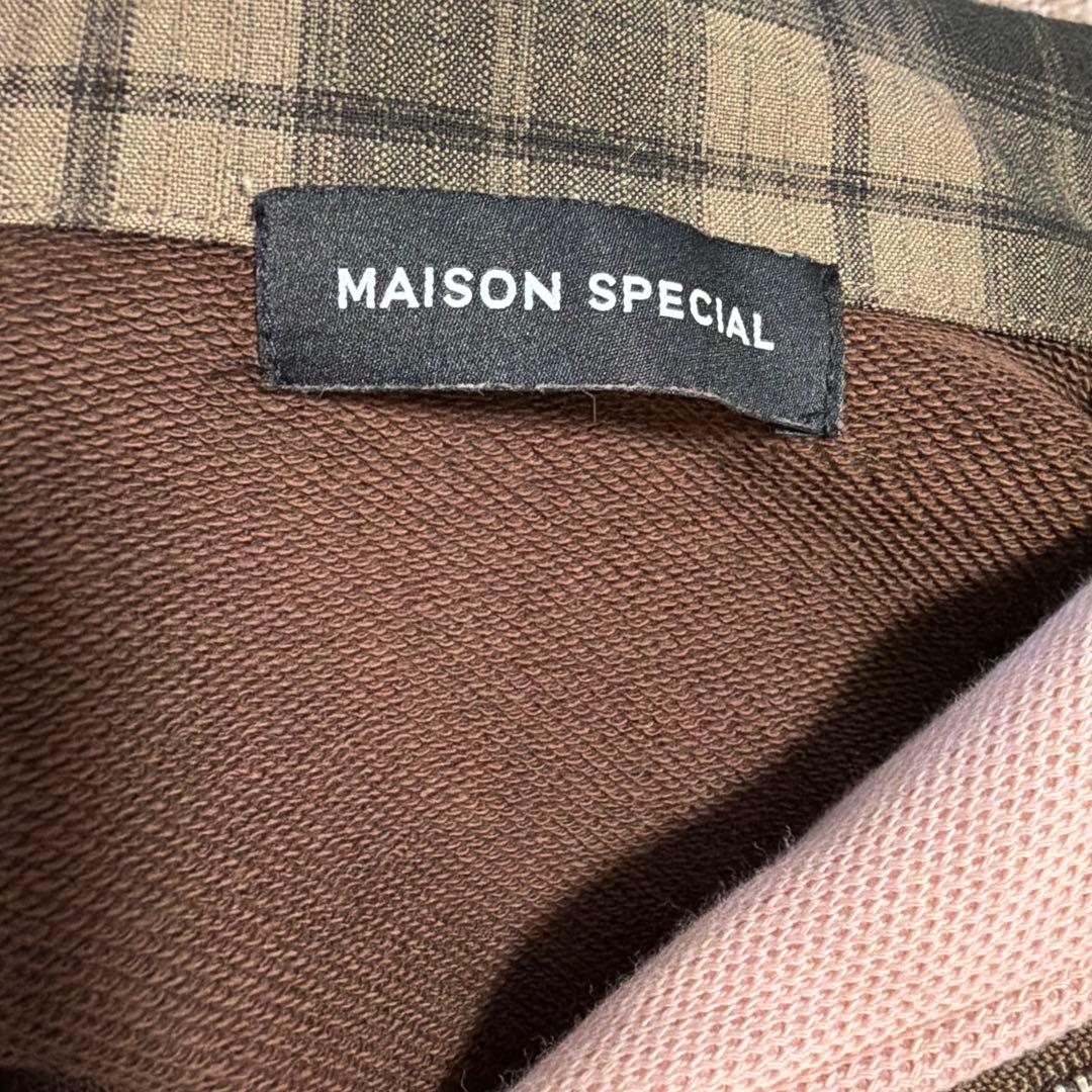 メゾンスペシャル　カンパニーハーフジップスウェット